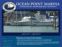 Tablet Screenshot of oceanpointmarina.com